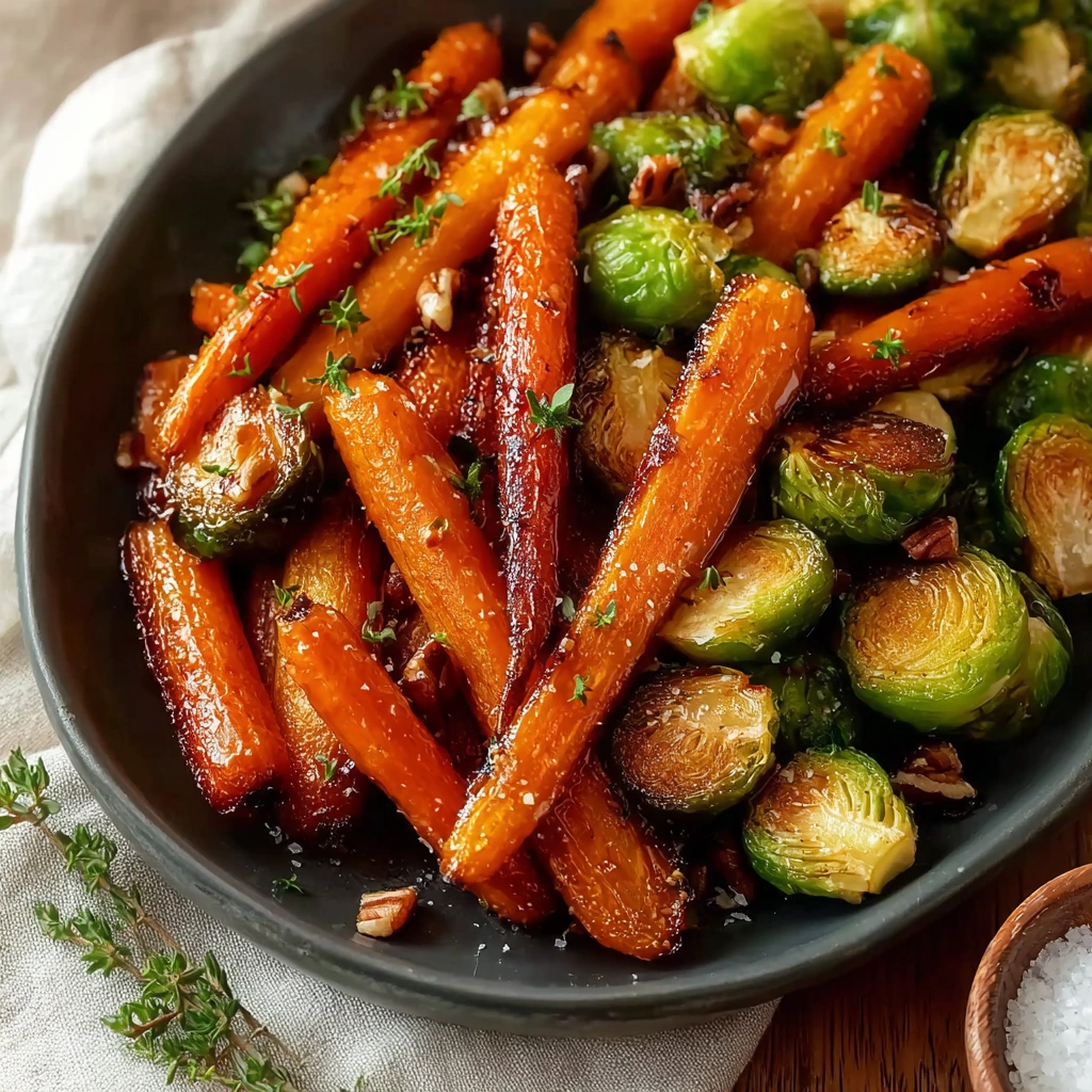 Crispy Maple Glazed Carrots & Sprouts: A Flavorful Side