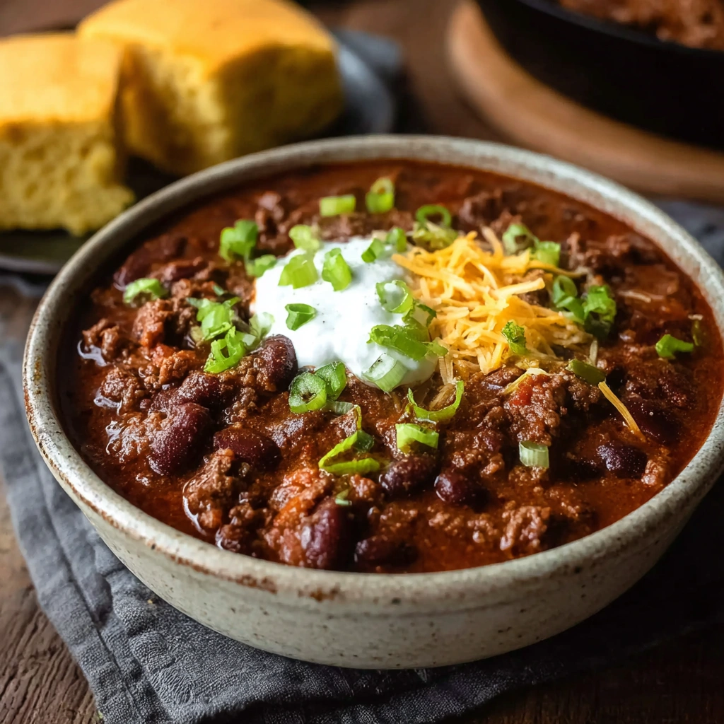 Hearty Crockpot Beef Chili with Beans
