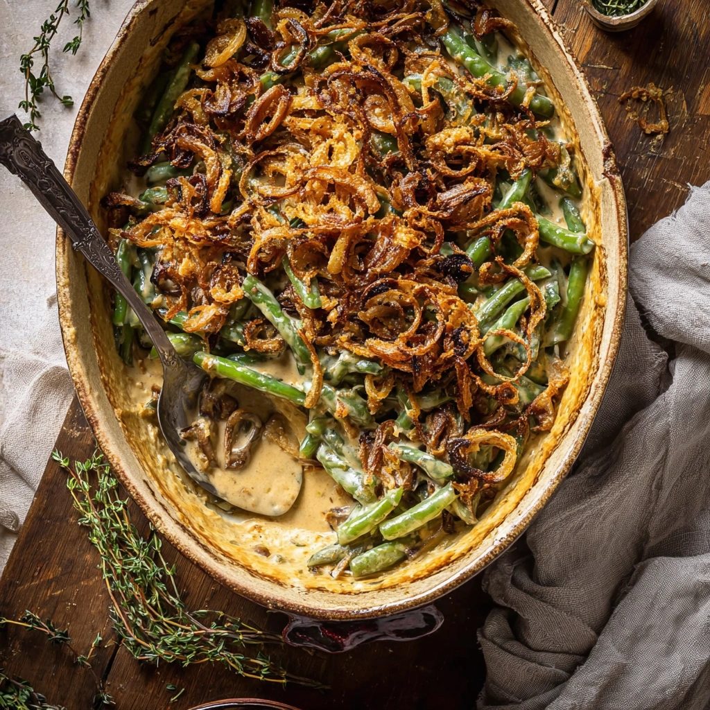 Homemade Green Bean Casserole: Creamy & Crispy Side