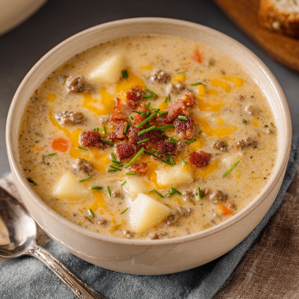 Hearty Cheeseburger Soup: Creamy, Savory Comfort