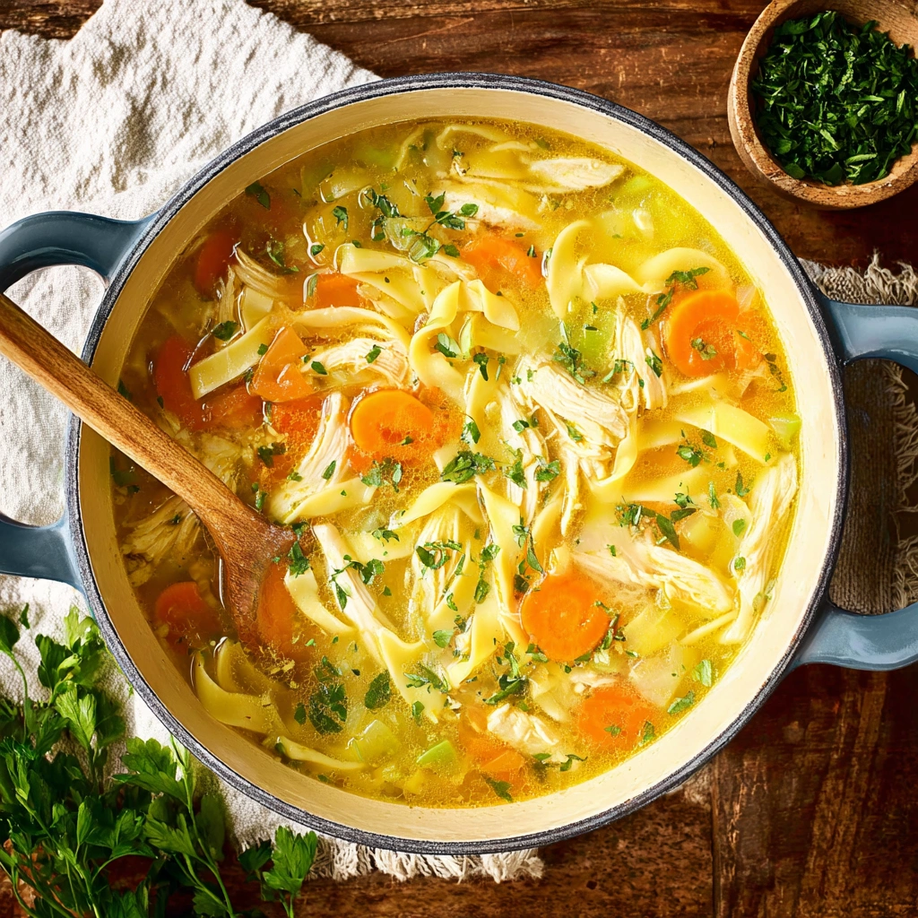 Homestyle Healing Chicken Noodle Soup: A Comforting Bowl