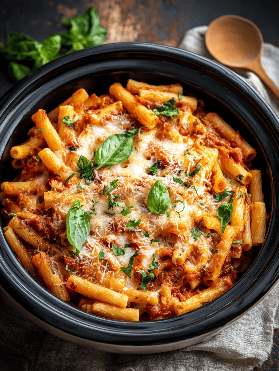 Easy Crockpot Pasta: Creamy Tomato & Sausage