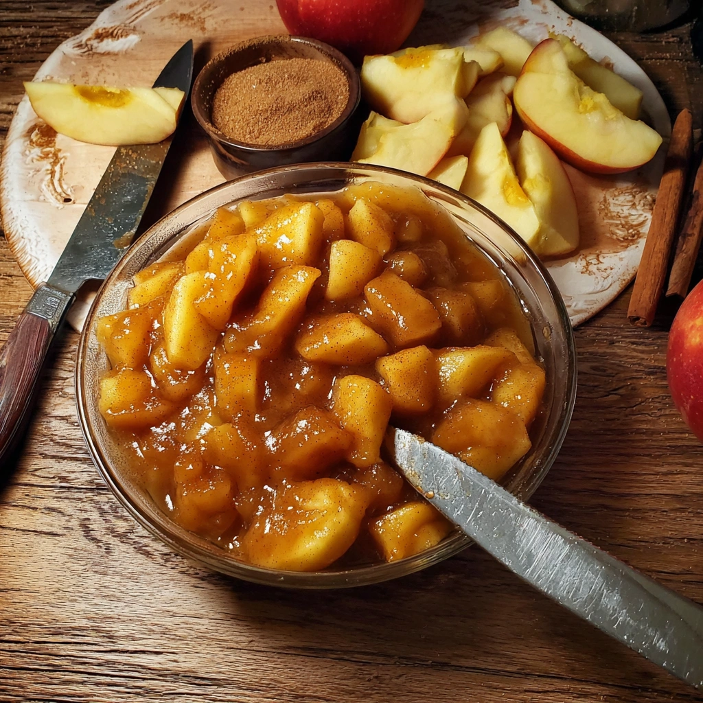 Rustic Apple Pie Filling, Simple Spiced Apples