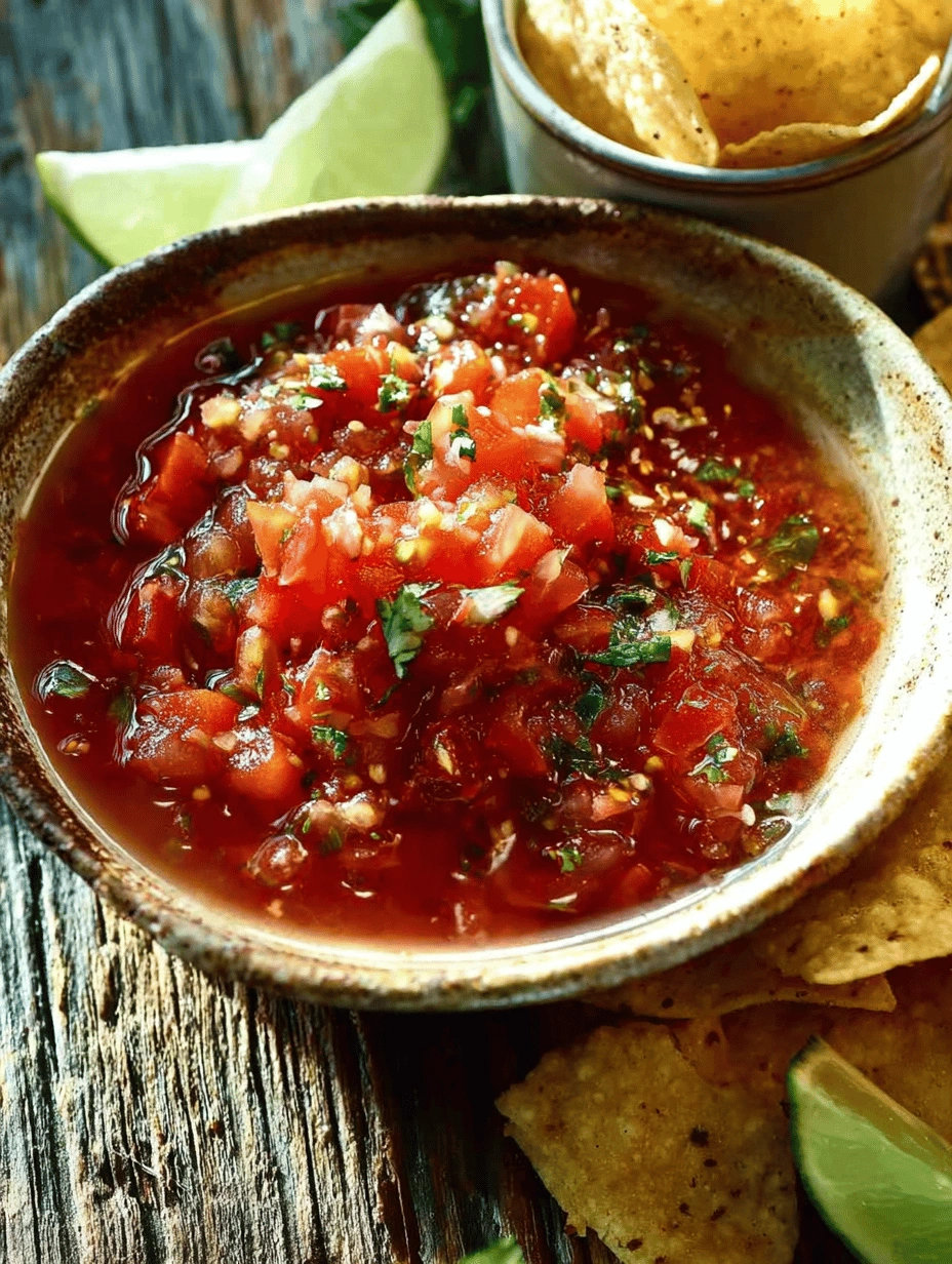 Chunky Tomato Salsa: Fresh & Zesty Homemade Delight