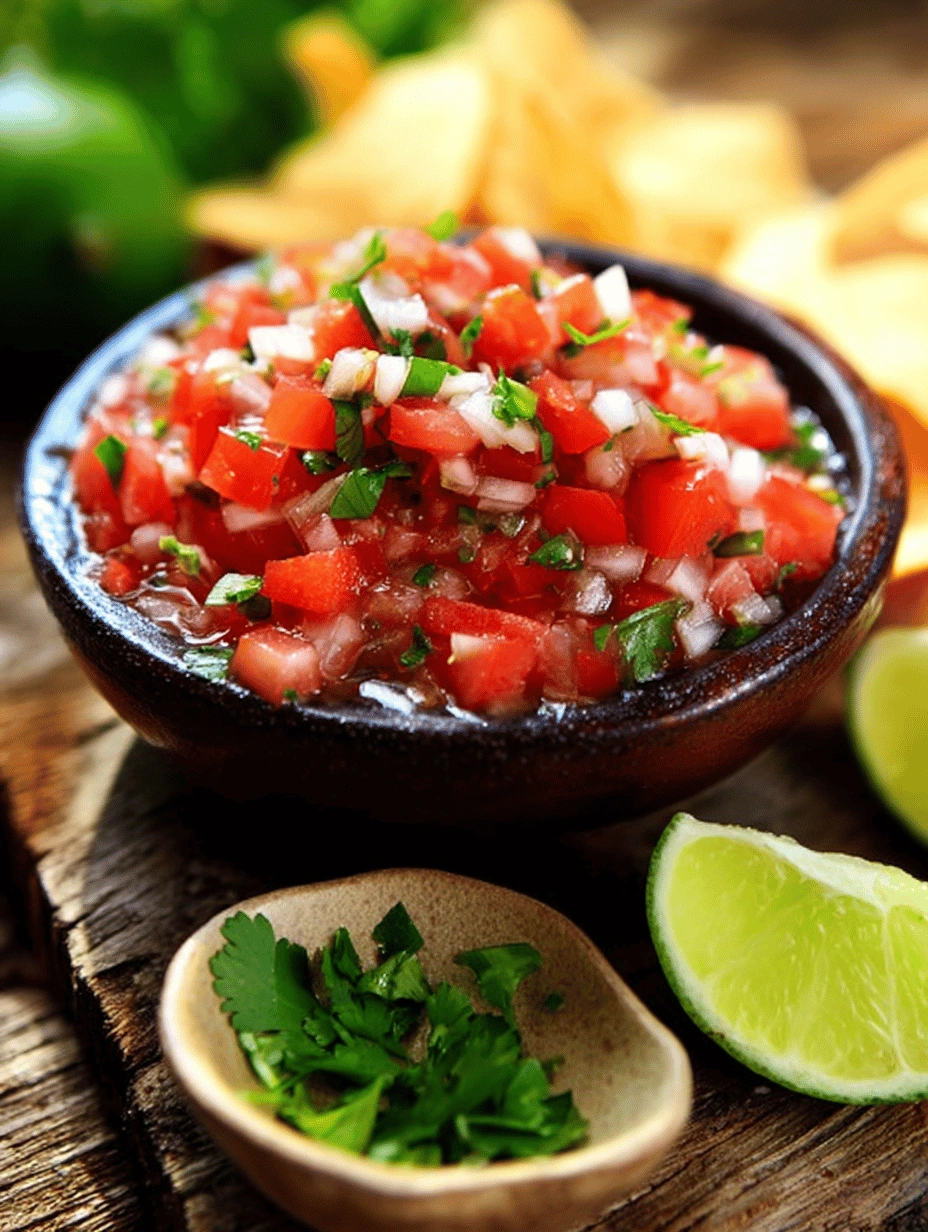 Fresh Zesty Salsa with Cilantro Lime