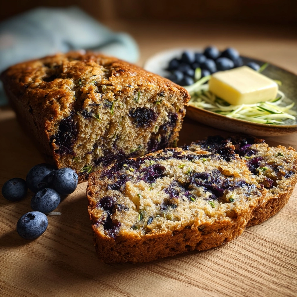 Garden Fresh Blueberry Zucchini Bread