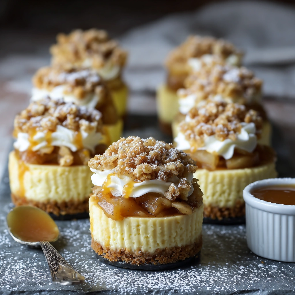 Apple Crisp Mini Cheesecakes: My Autumn Sweet Tooth Fix