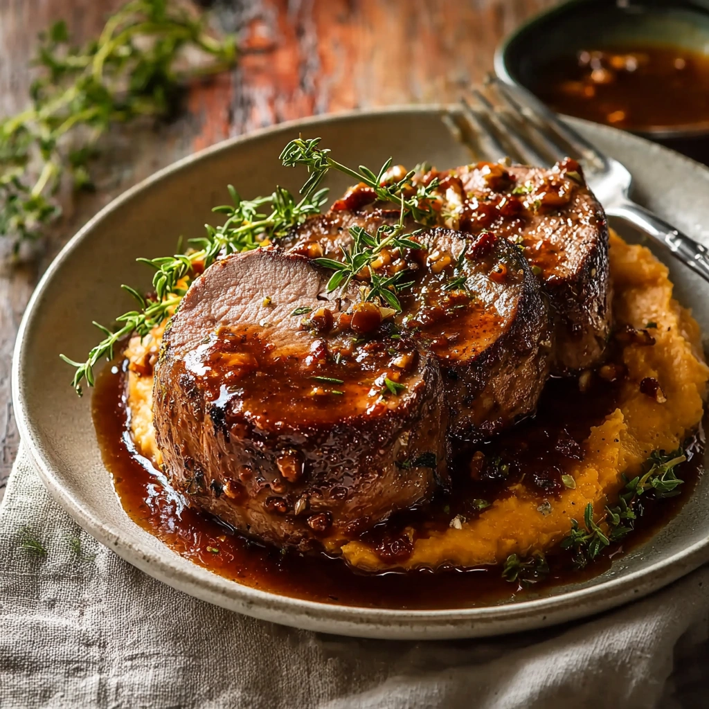 Apple Butter Glazed Lamb Tenderloin, Simply Roasted