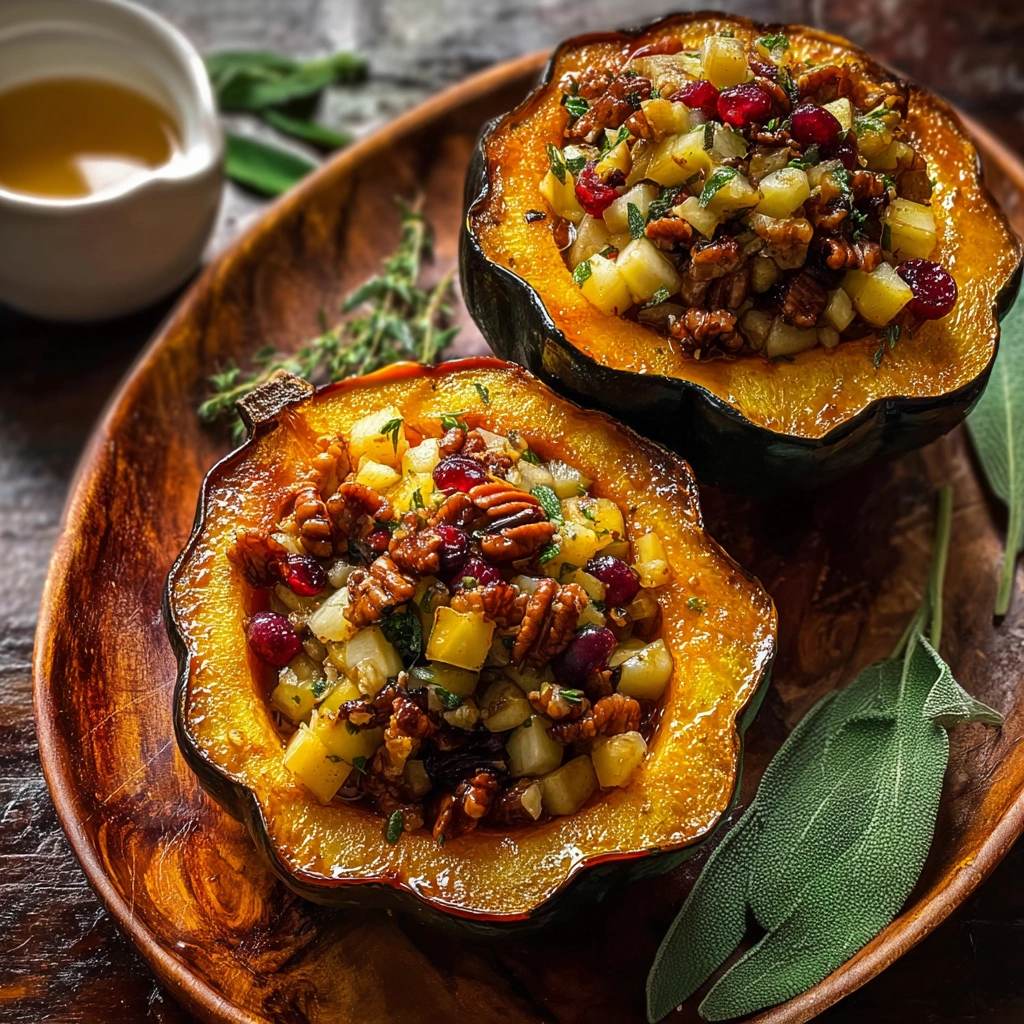 Apple Stuffed Acorn Squash: Rustic Fall Delight
