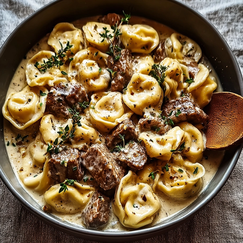 Cracked Garlic Steak Tortellini: A Hearty Weeknight Meal