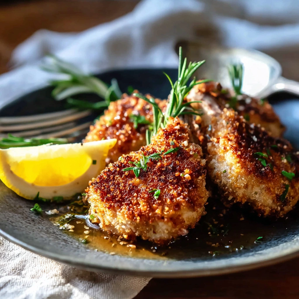 Crispy Parmesan Crusted Lamb Chops Recipe