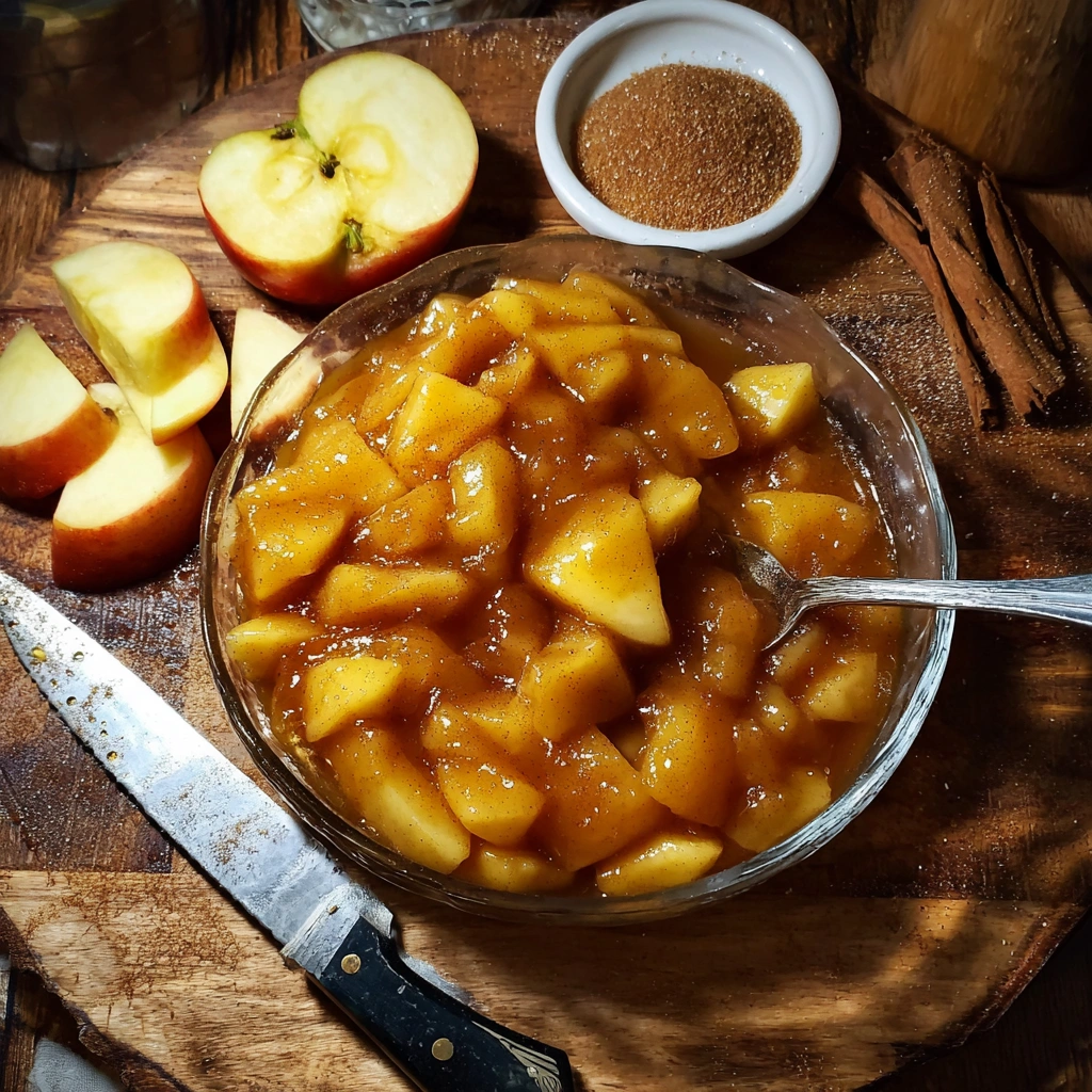 Rustic Apple Pie Filling, Simple Spiced Apples