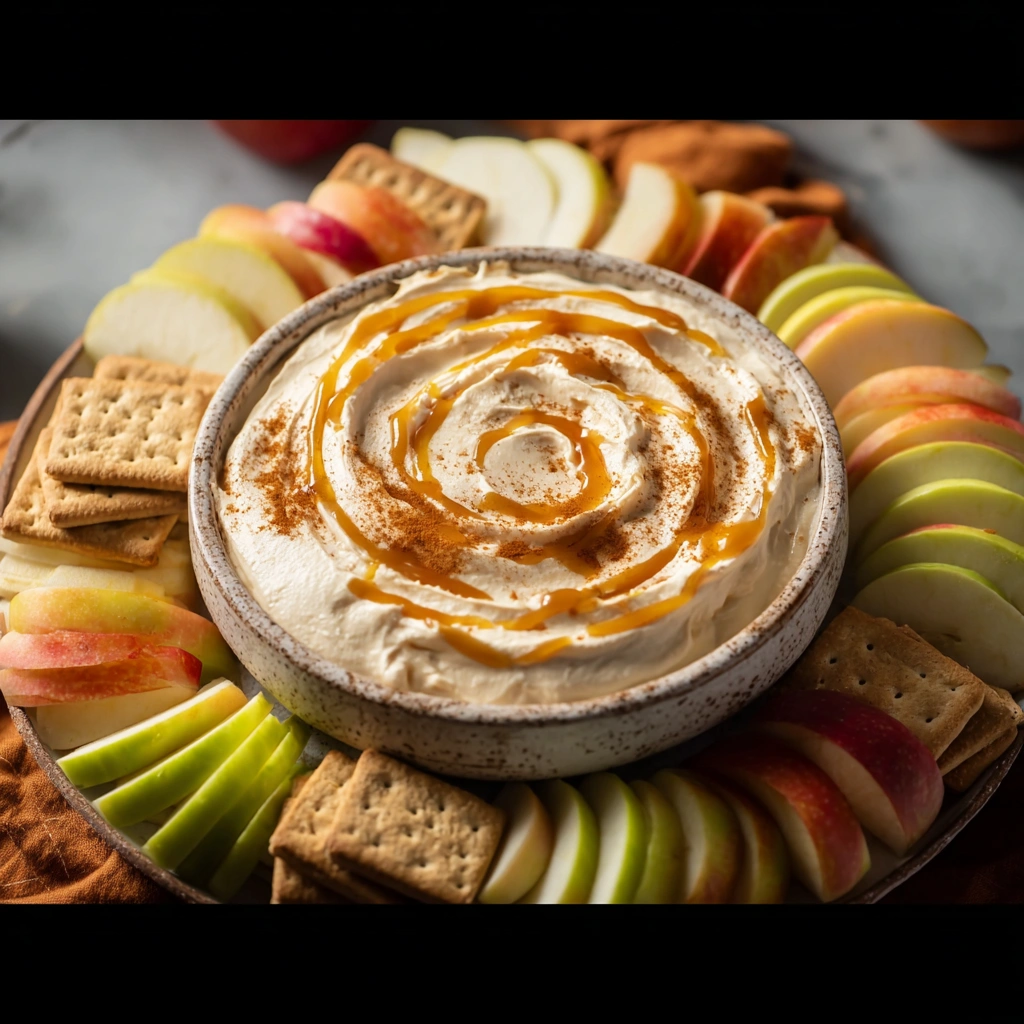 Creamy Caramel Apple Cheesecake Dip
