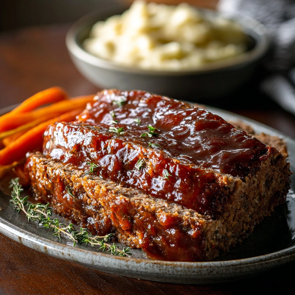 Homestyle Brown Sugar Glaze Meatloaf