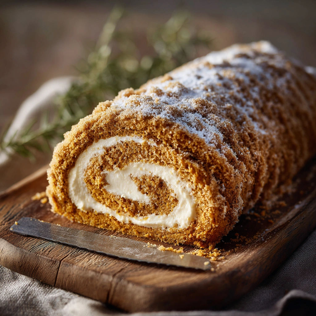 Rich Pumpkin Roll Recipe with Cream Cheese Swirl