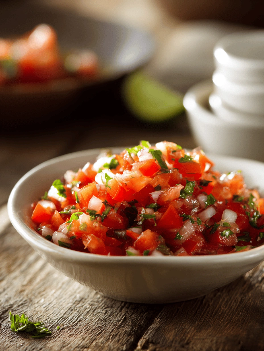Fresh Restaurant Style Salsa Recipe: Tangy & Bright