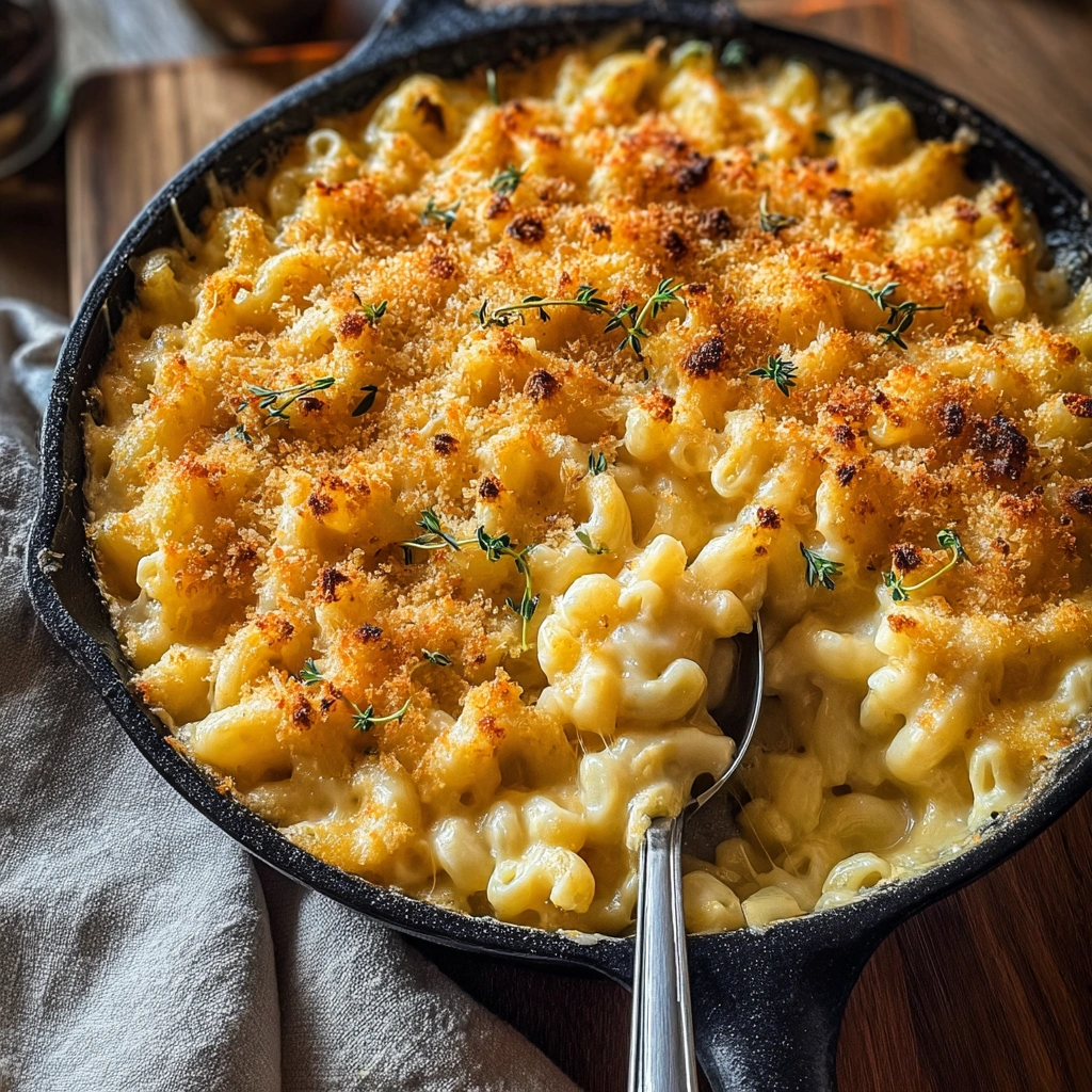 Creamy Baked Mac and Cheese with a Golden Crust
