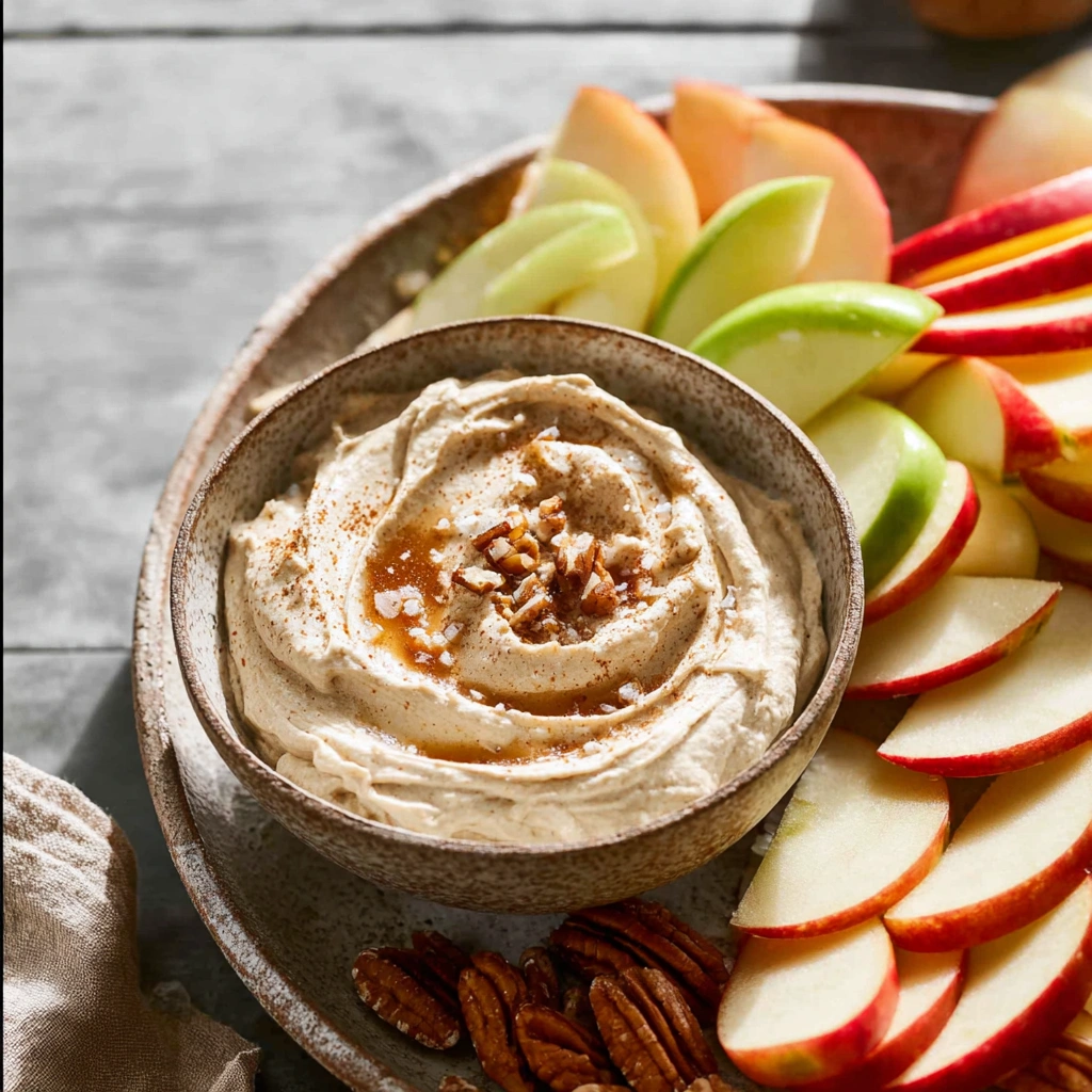 Creamy Whipped Caramel Apple Dip for Fall