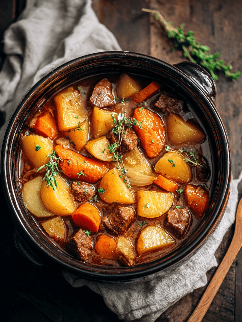 Rustic Crockpot Stew Casserole: Easy Weeknight Dinner