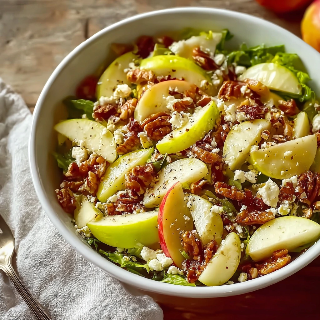 Refreshing Apple Salad with Tangy Yogurt Dressing