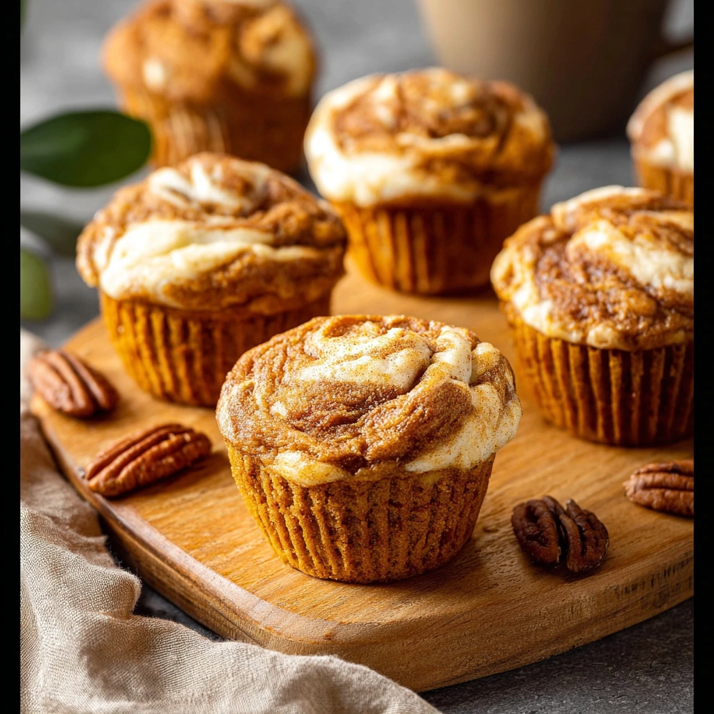 Creamy Pumpkin Cream Cheese Swirl Muffins: A Fall Treat