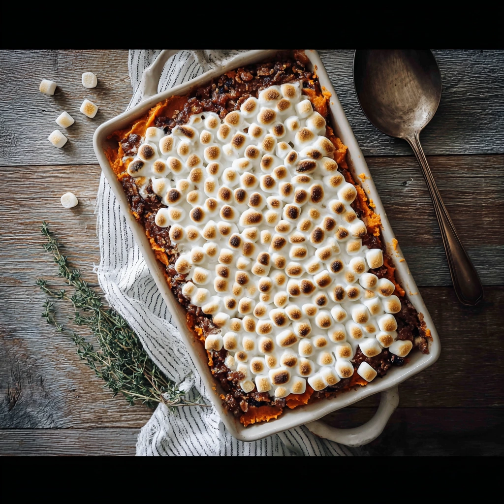 Homestyle Old Fashioned Sweet Potato Casserole