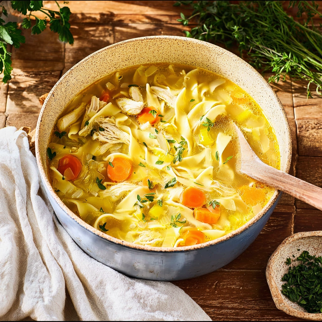 Homestyle Healing Chicken Noodle Soup: A Comforting Bowl