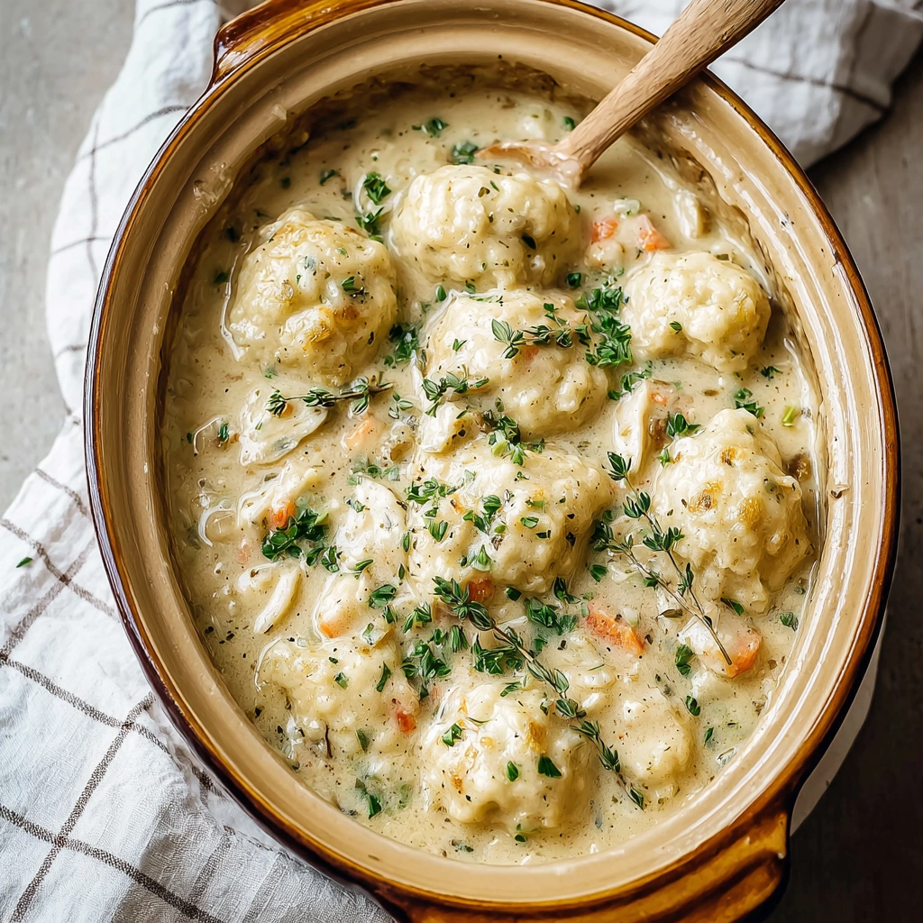Homestyle Crockpot Chicken and Dumplings, So Simple