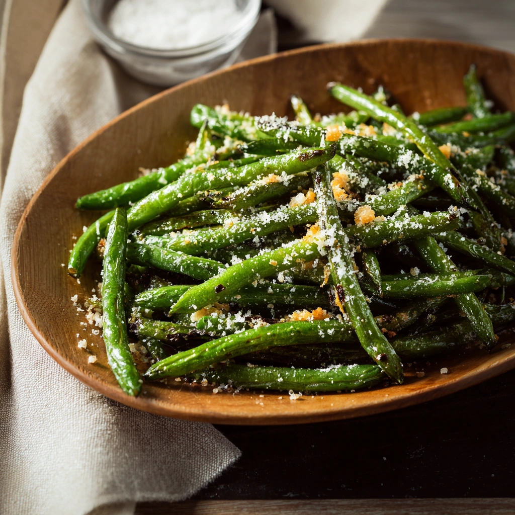 Crispy Parmesan Roasted Green Beans: Easy Side Dish