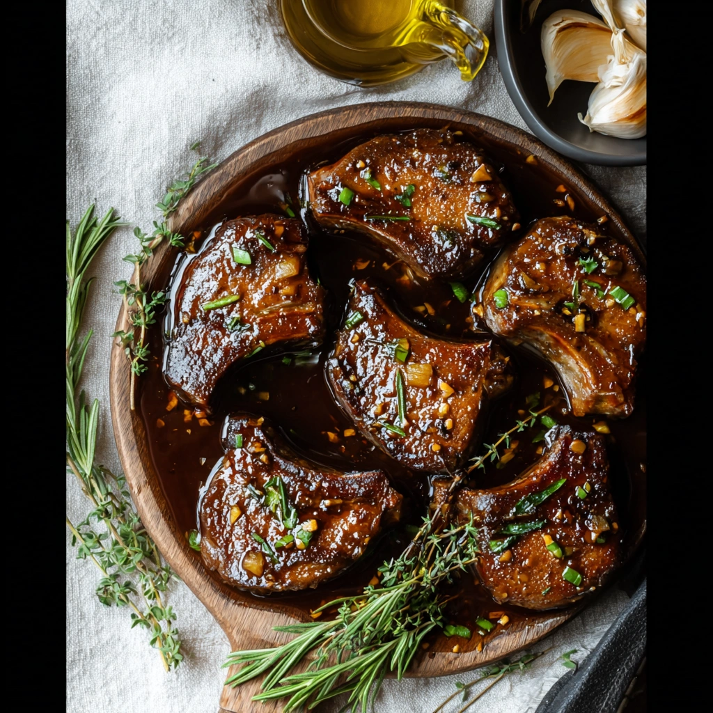 Slow Cooker Honey Garlic Lamb Chops: Tender, Sticky Goodness