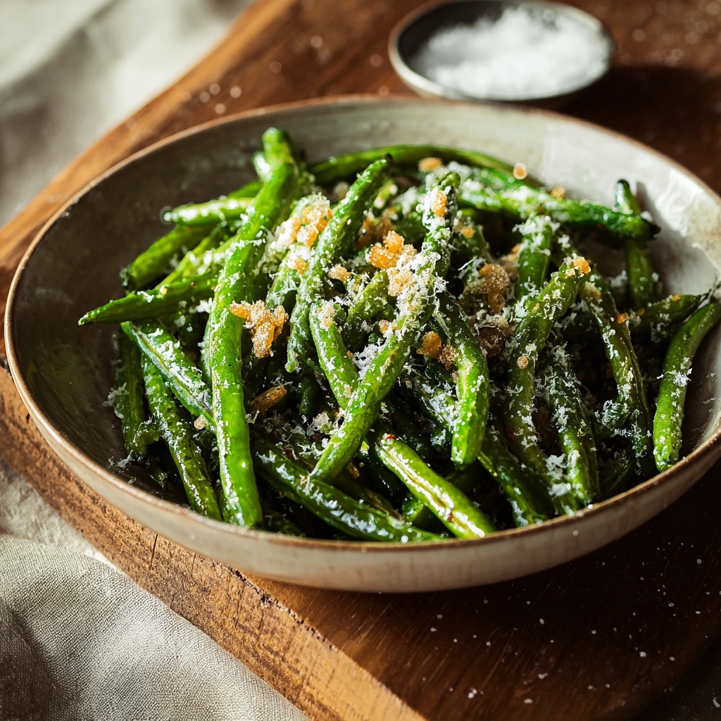 Crispy Parmesan Roasted Green Beans: Easy Side Dish