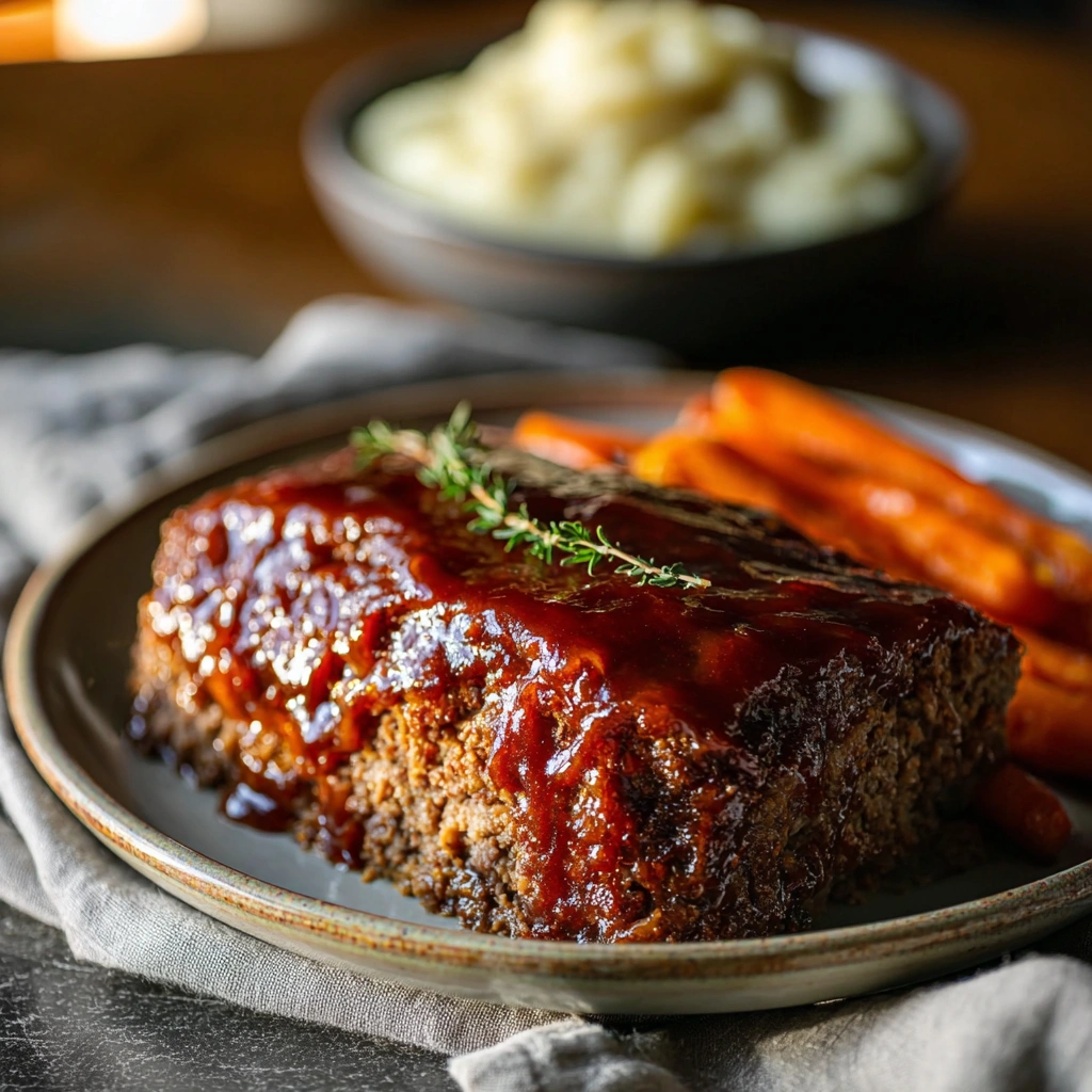 Homestyle Brown Sugar Glaze Meatloaf