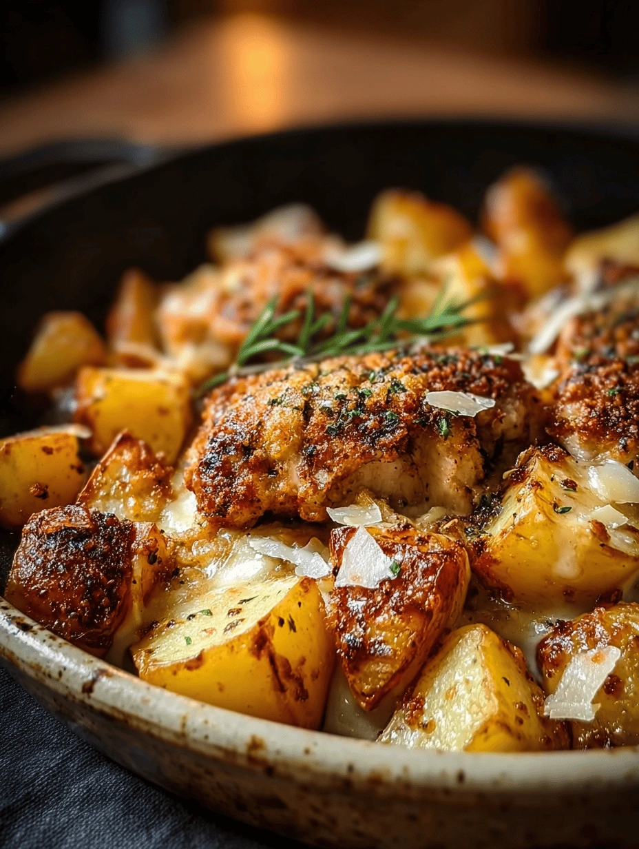 Garlic Parmesan Chicken & Potatoes: A Sheet Pan Dinner