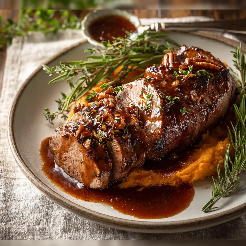Apple Butter Glazed Lamb Tenderloin, Simply Roasted