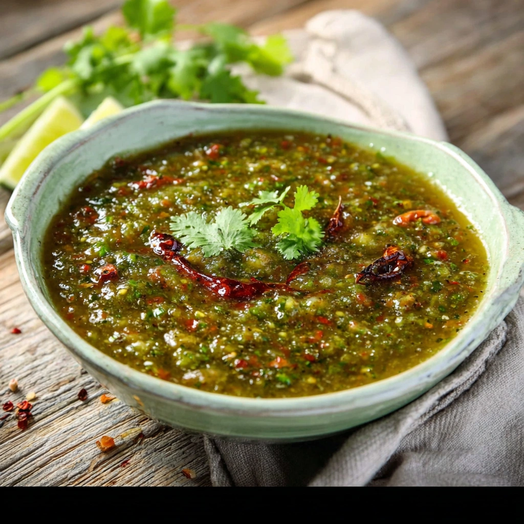 Tangy Roasted Tomatillo Salsa Verde Recipe