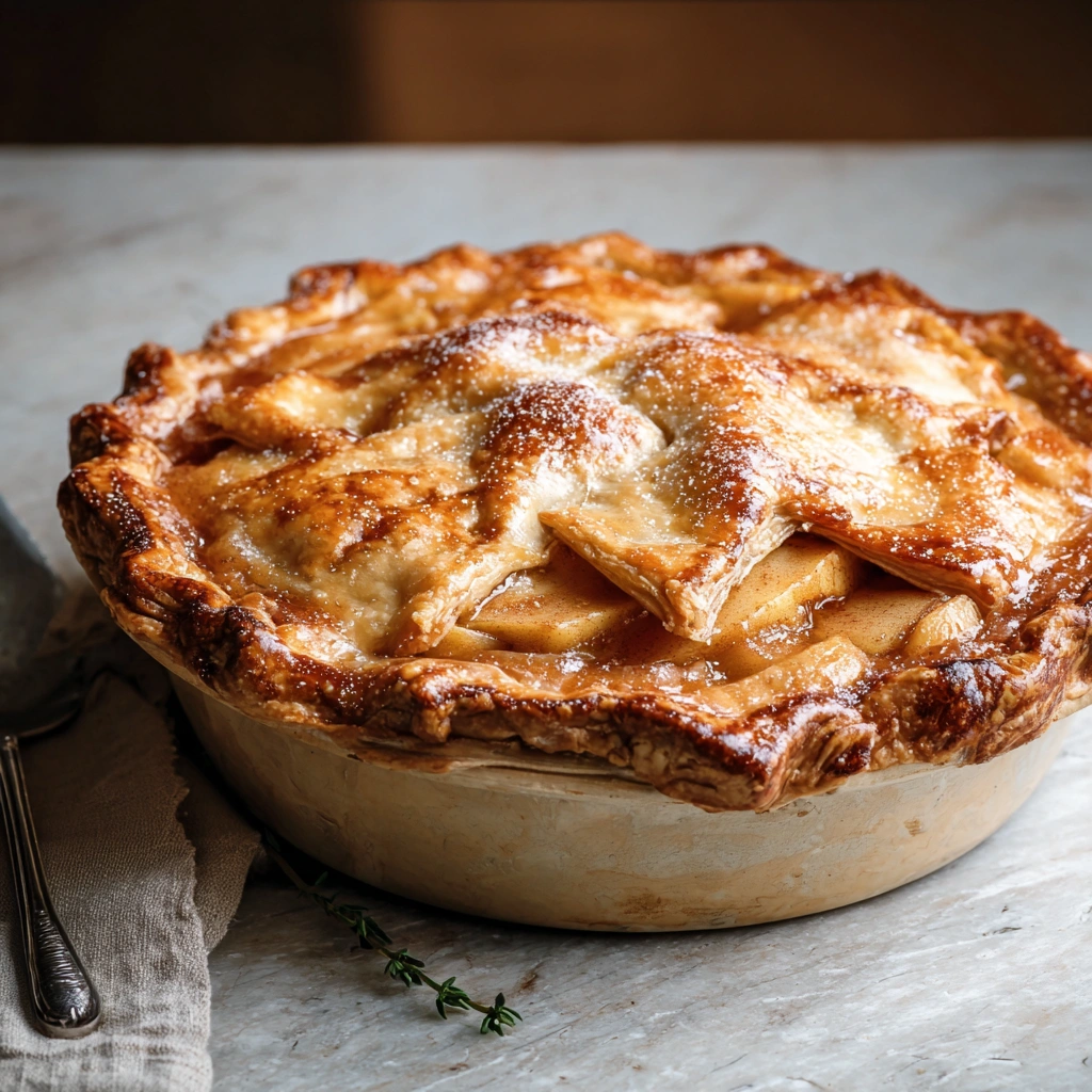 Homestyle Grandma's Old Fashioned Apple Pie with Spices