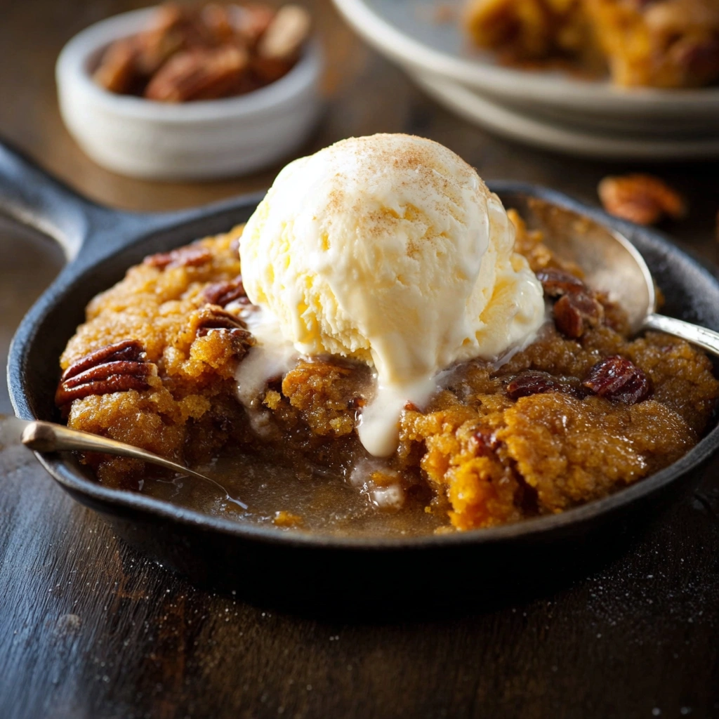 Homestyle Pumpkin Pecan Cobbler Recipe