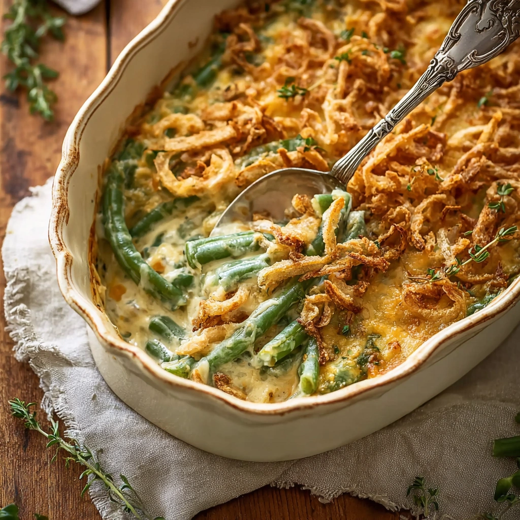 Creamy Cheesy Green Bean Casserole: Simple & Rich
