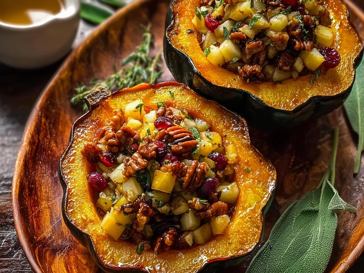 Apple Stuffed Acorn Squash: Rustic Fall Delight - Image 2