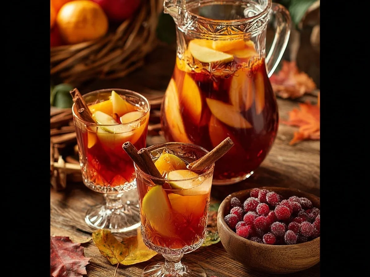 Autumn Apple Cider Sangria with Spice - Image 2