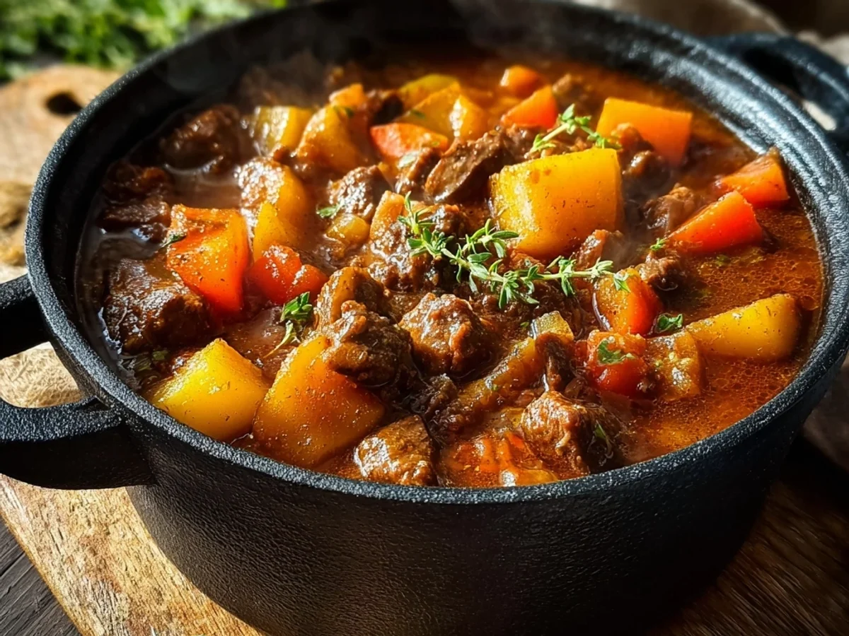 Autumn Harvest Beef Stew: Rustic, Tender, and Hearty - Image 1