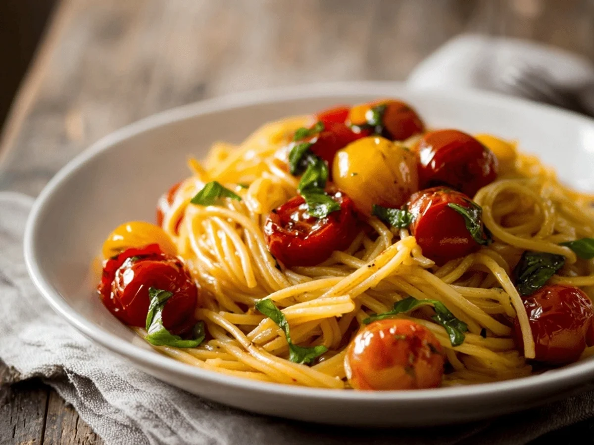Bright Burst Cherry Tomato Pasta: A Quick Weeknight Meal - Image 2