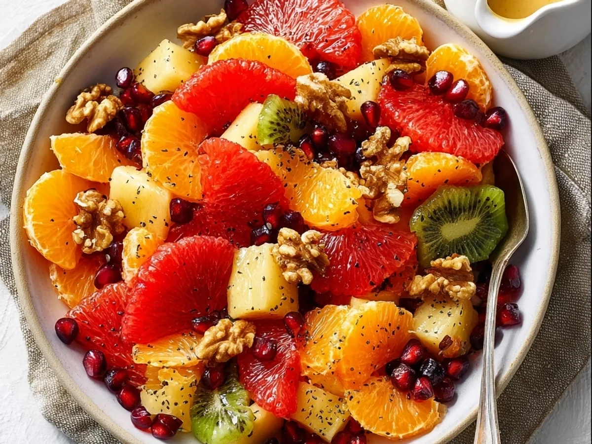 Bright Winter Fruit Salad with Tangy Orange Poppy Seed - Image 2