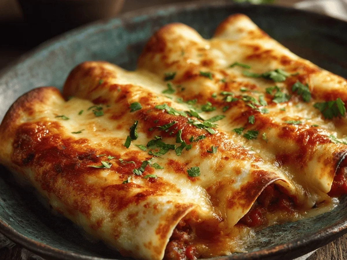 Cheesy Beef Enchiladas: My Go-To Comfort Food Recipe - Image 1