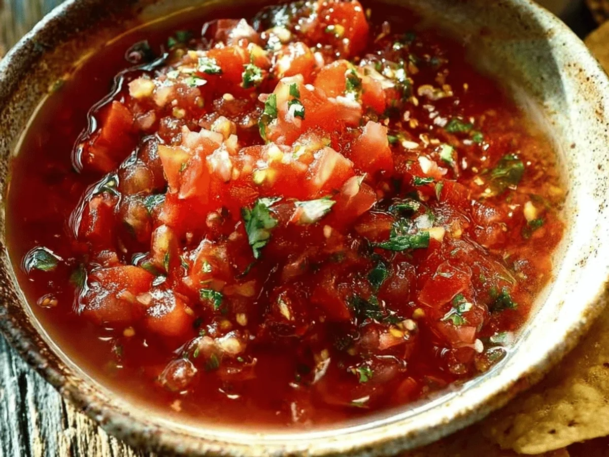 Chunky Tomato Salsa: Fresh & Zesty Homemade Delight - Image 1