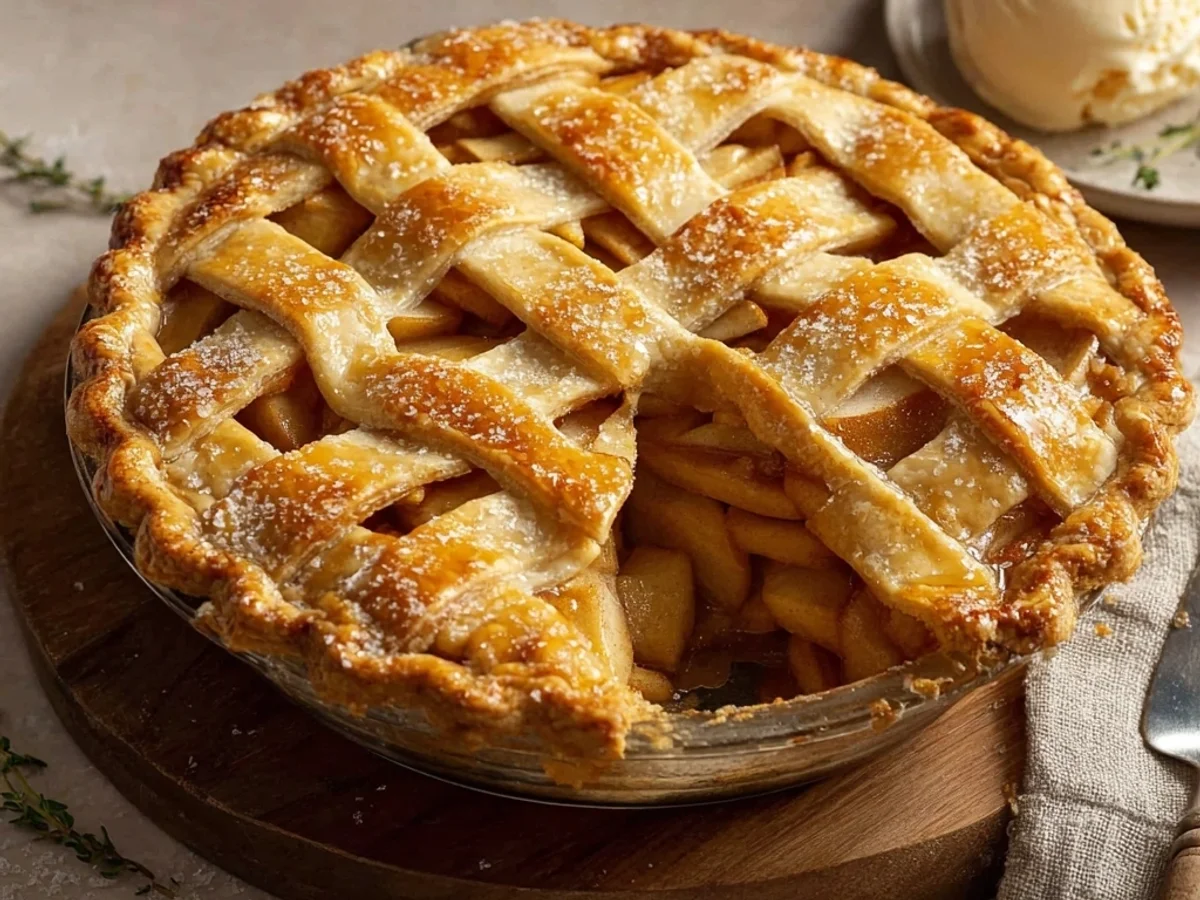 Classic Apple Pie Recipe: Homestyle Flaky Crust - Image 1