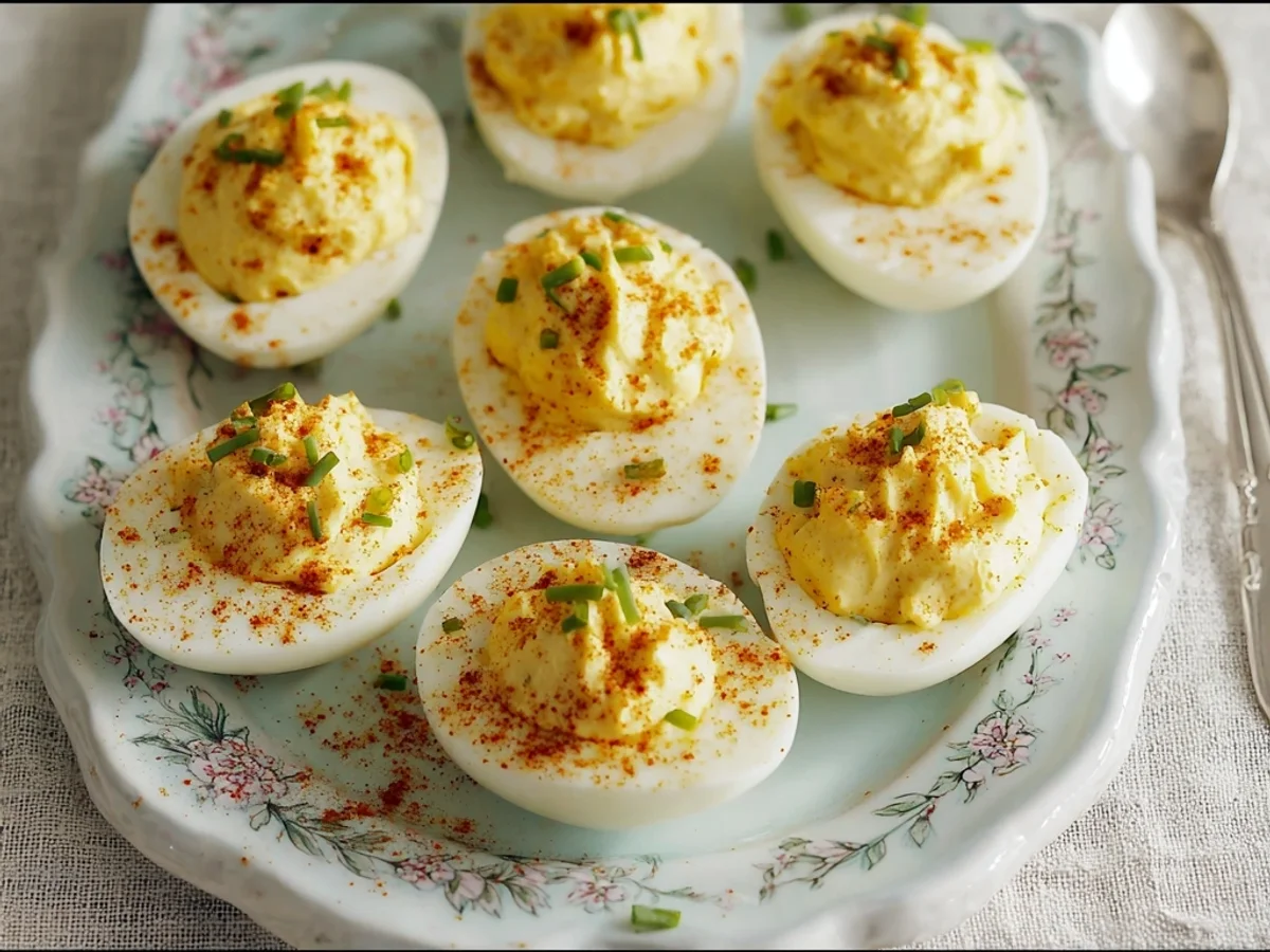 Classic Deviled Eggs Recipe: Creamy, Tangy Appetizer - Image 1