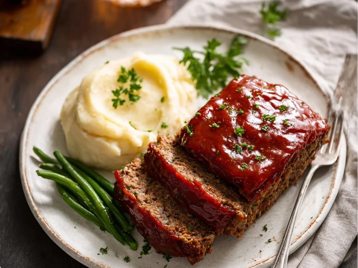 Classic Homemade Meatloaf Recipe: Tender, Hearty Dinner - Image 1