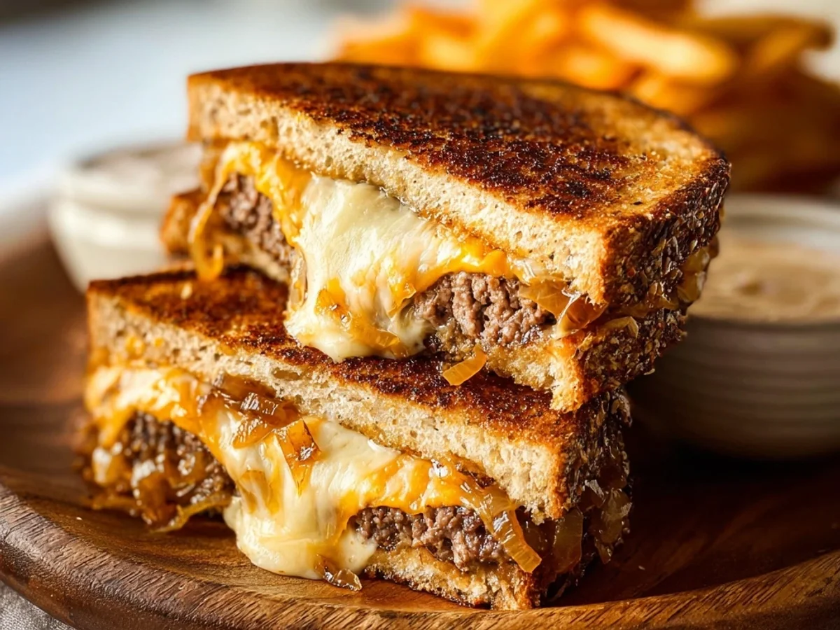 Classic Patty Melt: Griddled Comfort, Crispy & Savory - Image 2