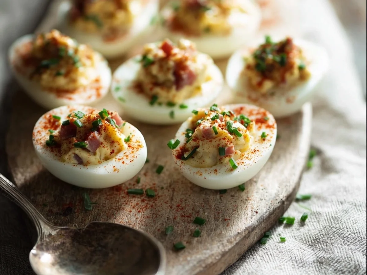Classic Turkey Ham Deviled Eggs: A Savory Twist - Image 2